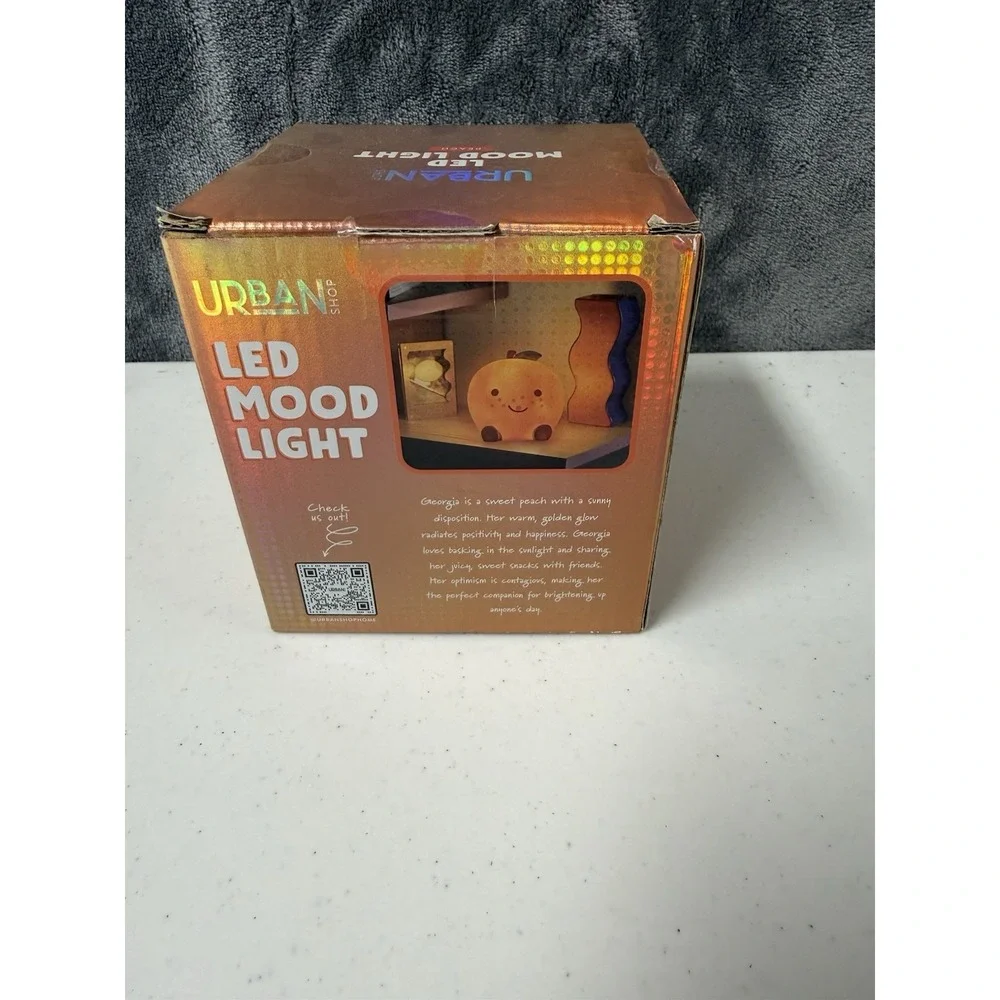 Urban Shop Peach Figural LED Mood Light